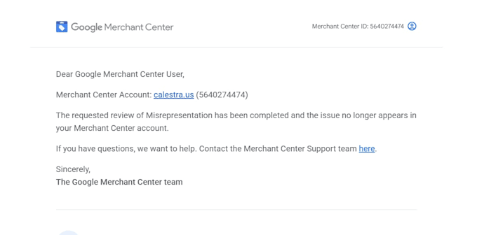 fix google merchant center suspension, misrepresentation, reactivate your gmc