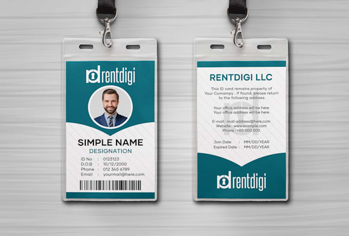 design professional id cards for you