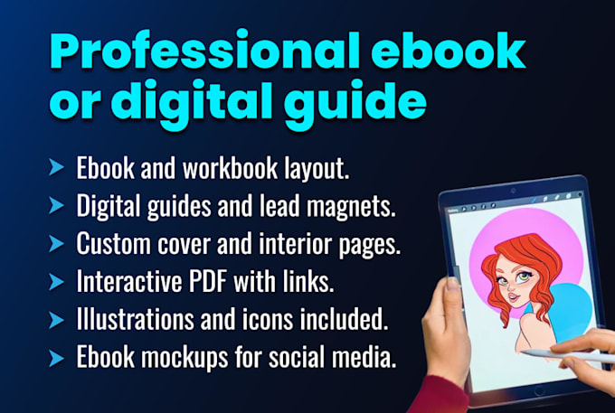 design a professional ebook or digital guide with premium illustrations and ai