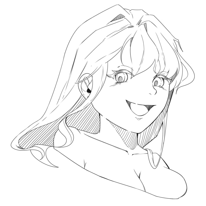 draw in manga or bnw artstyle