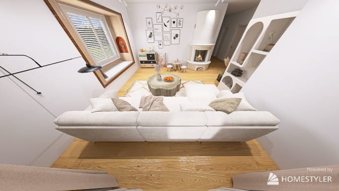 create your livingroom using homestyler