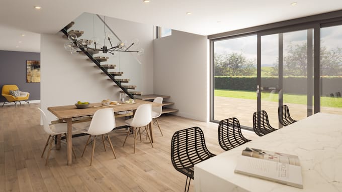 create interior cgi image of your architectural project