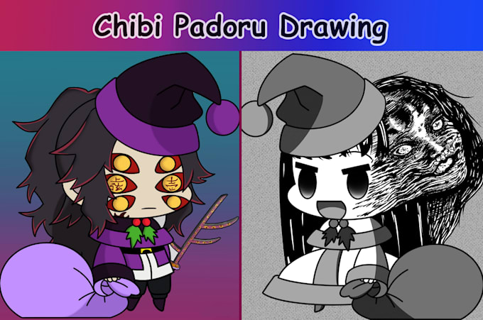 draw a custom padoru chibi you want