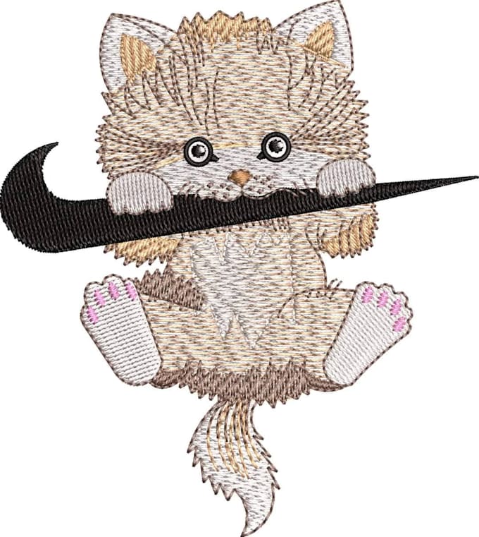 do embroidery digitizing design into dst pes jef file in 1 hour