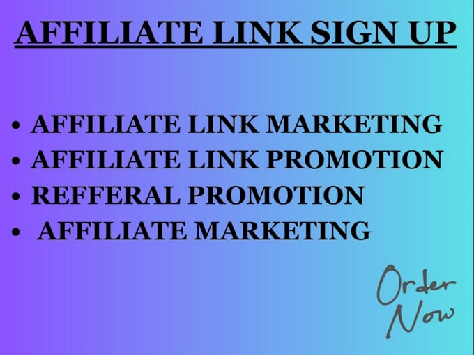 promote  affiliate referral link promotion