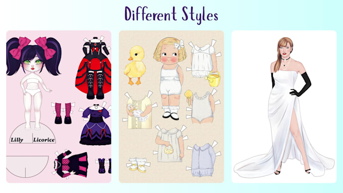 high quality paper dolls for business and  personal use