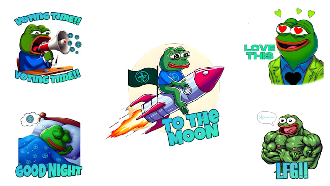 do crypto stickers and animated stickers for telegram