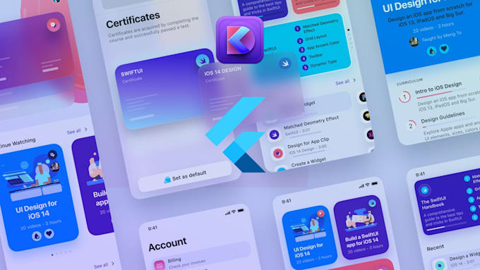develop flutter mobile applications ios, android using dart