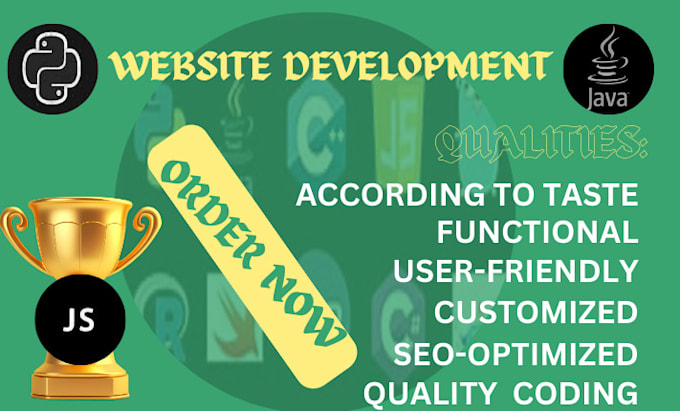Develop functional and user friendly website with python, java ...