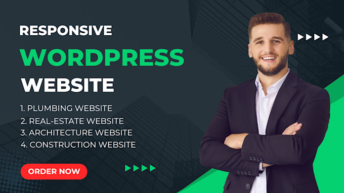develop construction, plumbing, architecture, real estate wordpress website