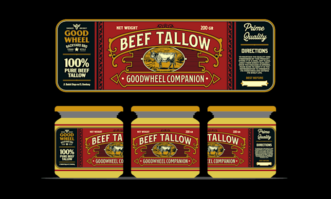 create premium vintage label design