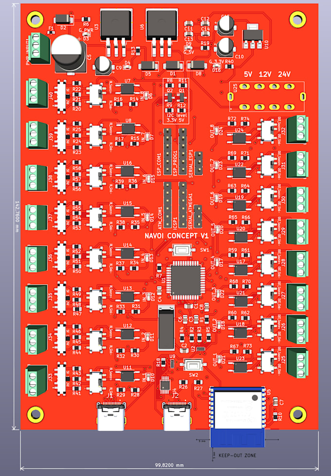 design and prepare pcb for manufacturing in kicad