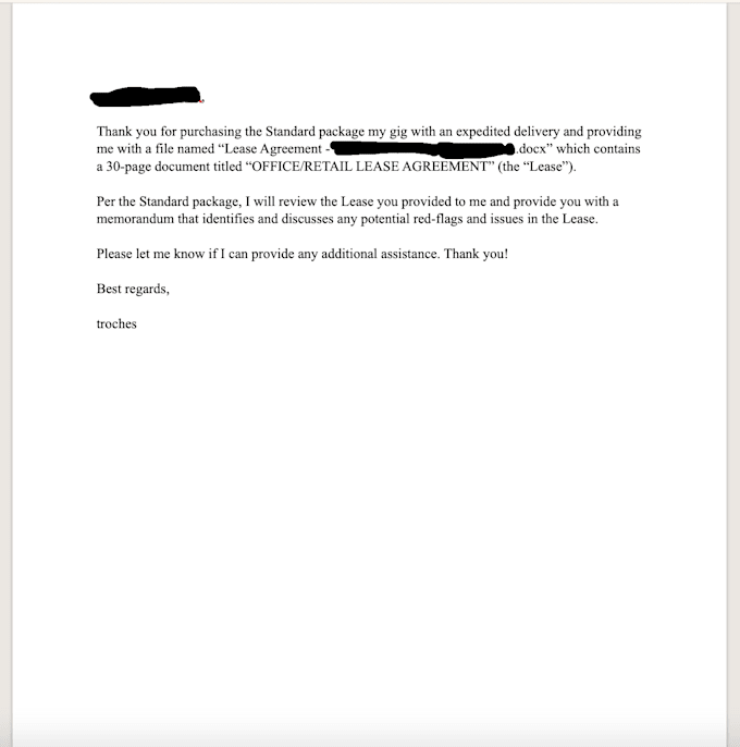 review your commercial or residential lease for issues