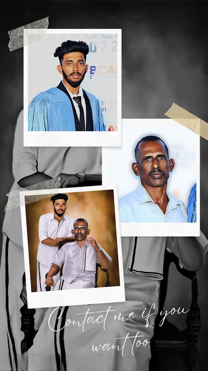 edit your picture like a digital oil painting portrait gift