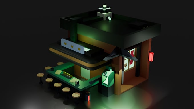 3d model your desired weapon, prop and buildings