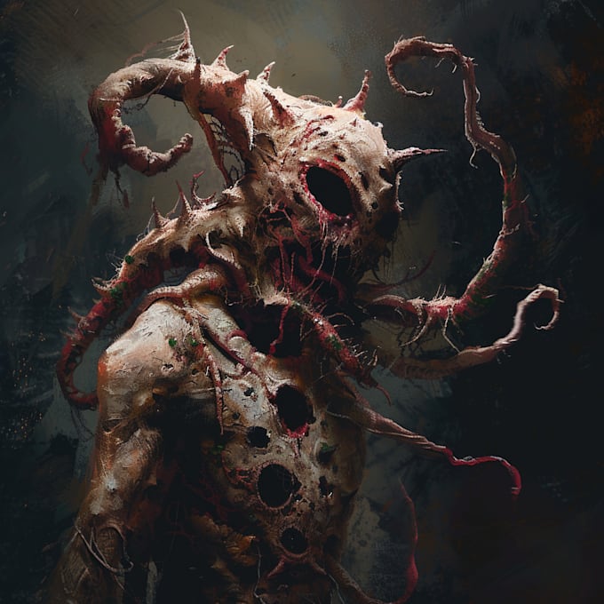 do fantasy horror character and monster art