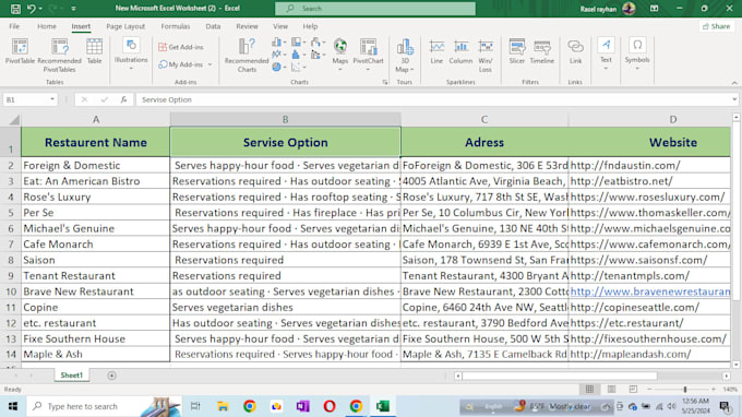 do lead generation with copy paste on excel or google sheet
