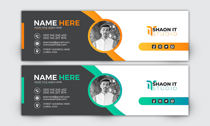 Do create html and psd clickable email signature design by Shaon kumar1