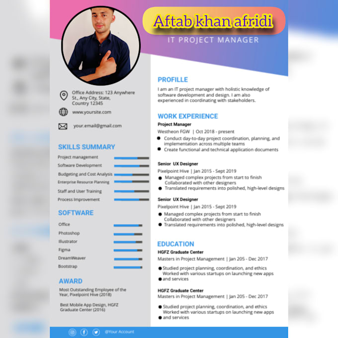 create a resume writing and create resume and cv