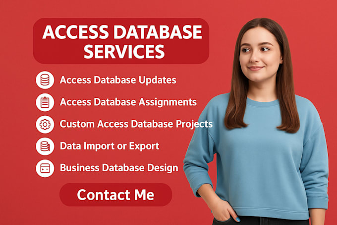 develop microsoft access database project and assignments