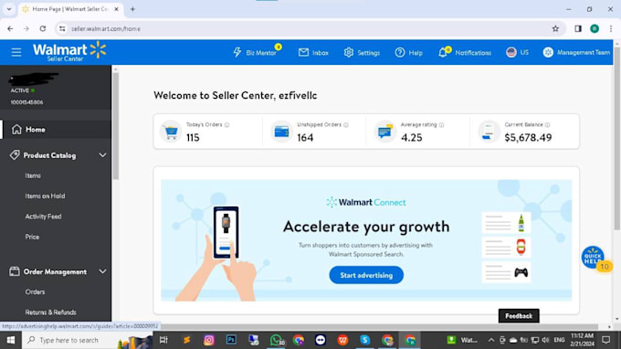 be your walmart virtual assistant VA, walmart dropshipping