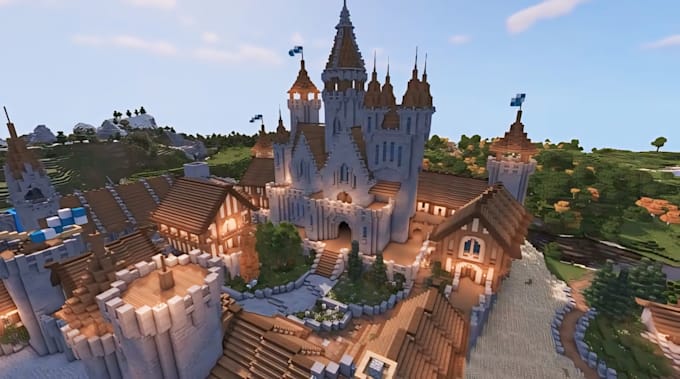 build minecraft castles for you