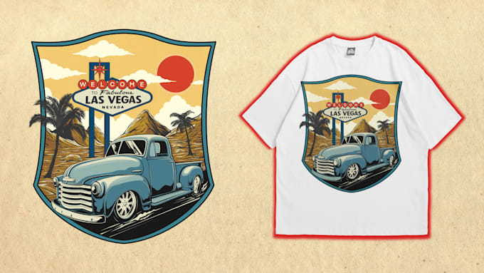 draw illustration vintage retro car