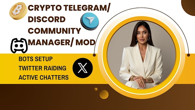 be your telegram discord community moderator, social media manager nft project