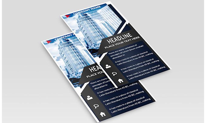 design professional business flyer, rack card, door hanger
