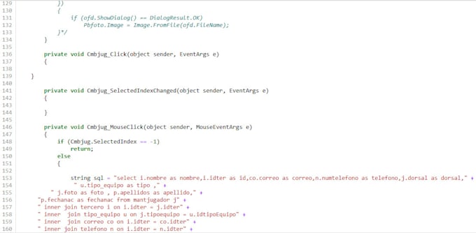 perform code review for c sharp, python and c projects