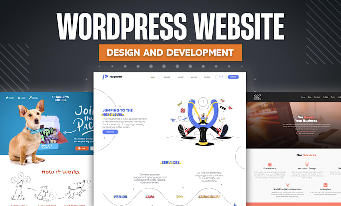 design, redesign, responsive landing page and wordpress website