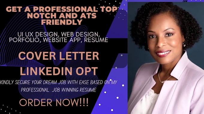 write you a UI UX resume portfolio website design user interface resume