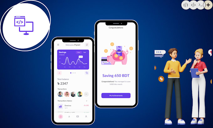 build responsive flutter apps for android and ios with clean UI