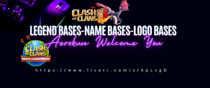 Make named coc bases with walls by Aerokun | Fiverr