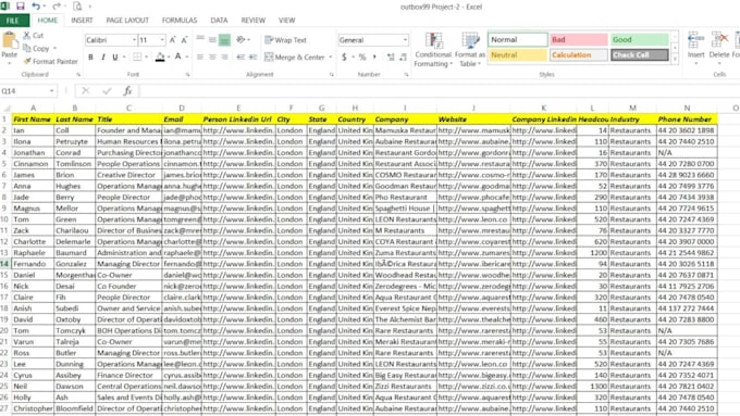 provide linkedin b2b lead generation using sales navigator
