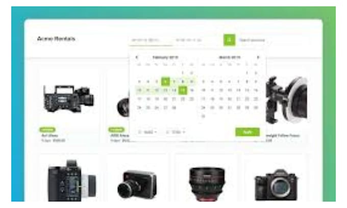 create booqable online booking rental website design, booqable online rental SEO