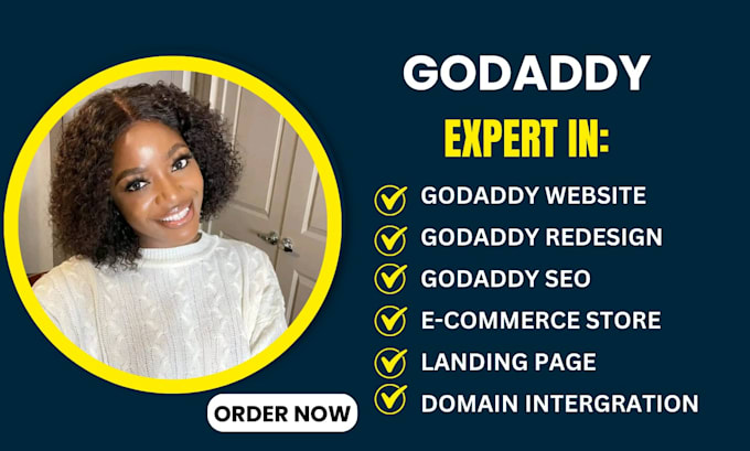 do godaddy website design, godaddy website redesign and godaddy ecommerce store
