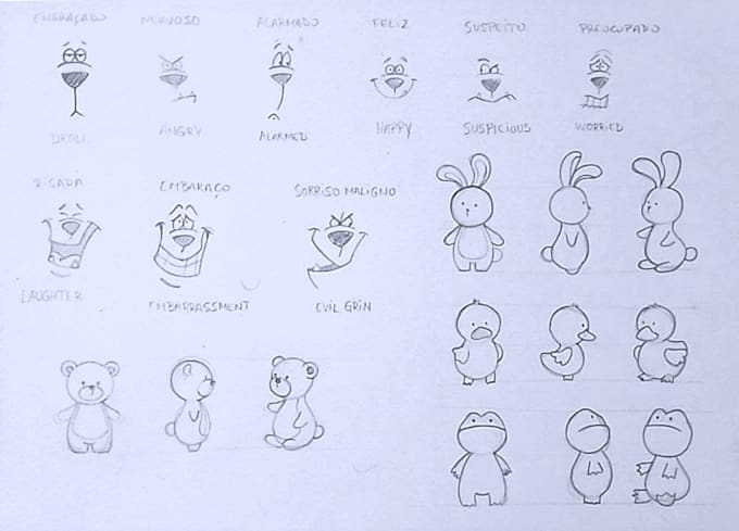 draw cute childrens illustration
