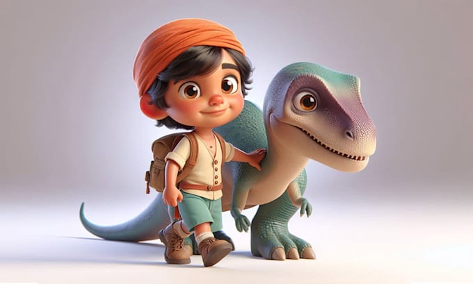 create images inspired by disney pixar style