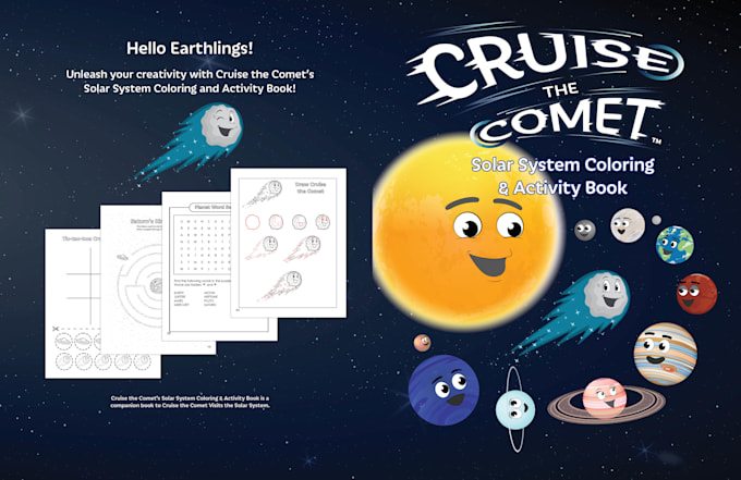design a coloring and activity book