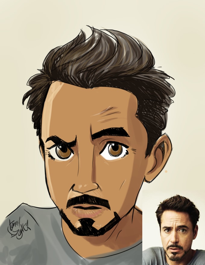 Draw an awesome cartoon style portrait by Tonnydbeat1 | Fiverr