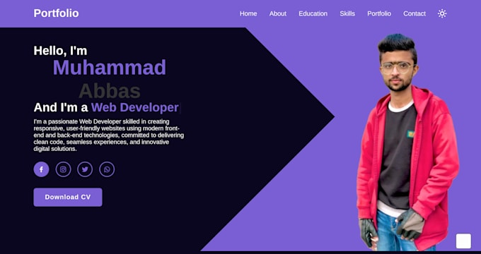 be your front end website developer