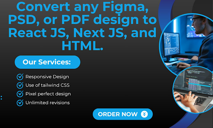 convert figma to react js  next js