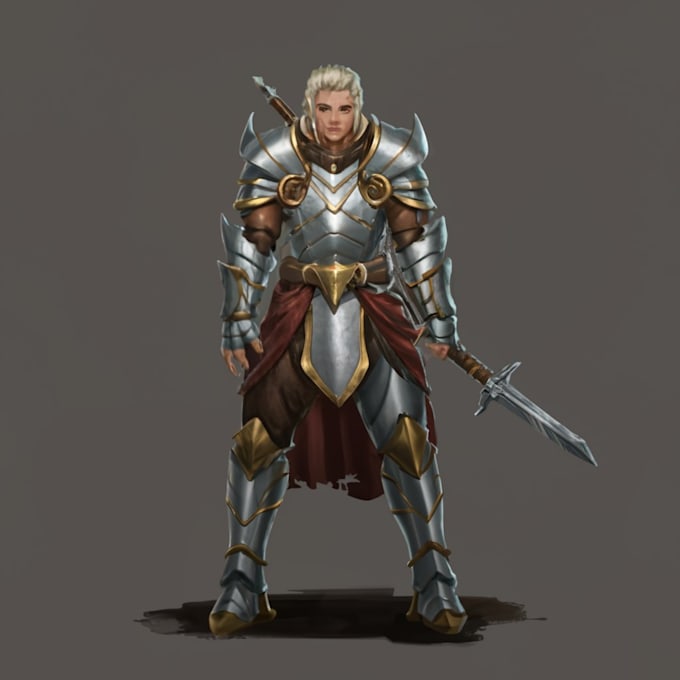 make create a dnd art and fantasy character for you