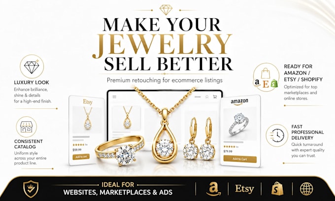 retouch jewelry product photos for ecommerce