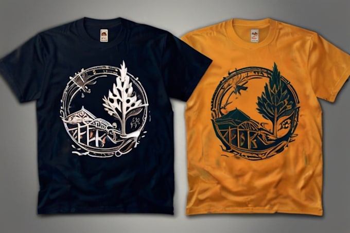 make a linocut tshirt design for brands