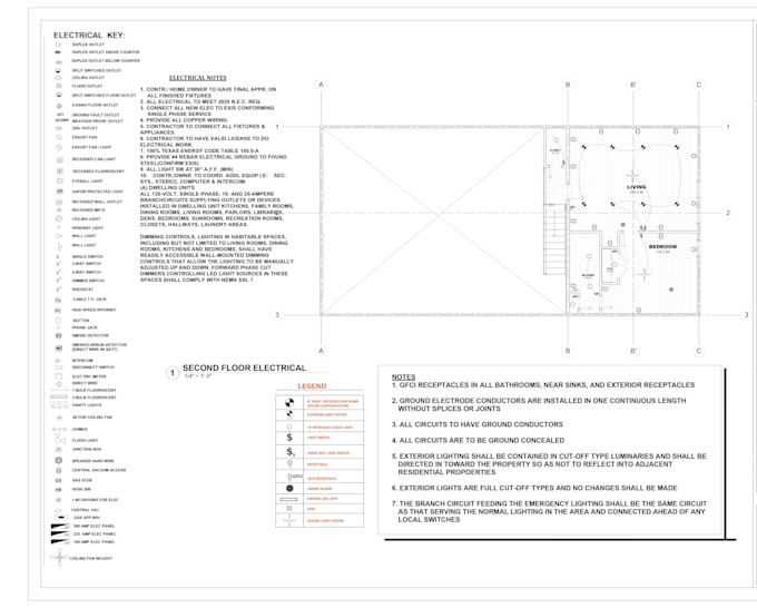 grant landscape stamp, architectural drawing for permit adu