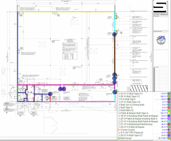 provide drywall material takeoff and cost estimation