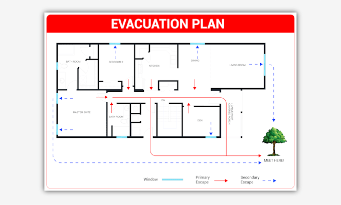 design evacuation plan for your safety