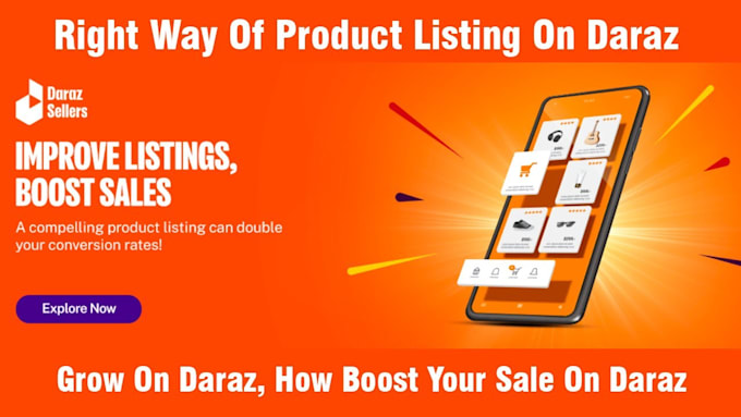 do your daraz store product listing on daraz